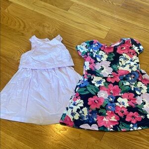 Floral and Lavender Kids Dress Set